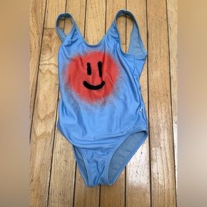 Molo Smiley-face-print swimsuit, sz 110cm